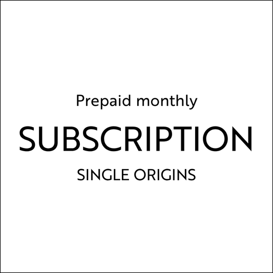 Prepaid Monthly Subscription - SINGLE ORIGINS