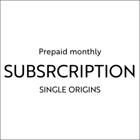 Prepaid Monthly Subscription - SINGLE ORIGINS
